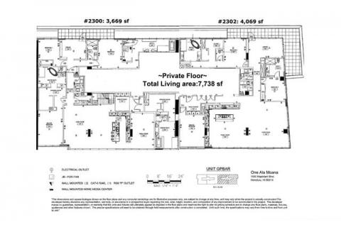 One Ala Moana(unit#2300 & 2302)